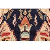 Image 11 : A WOOL HAND KNOTTED PICTORIAL RUG RUNNER.
