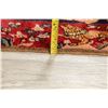 Image 12 : A WOOL HAND KNOTTED PICTORIAL RUG RUNNER.