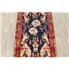 Image 4 : A WOOL HAND KNOTTED PICTORIAL RUG RUNNER.