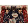 Image 5 : A WOOL HAND KNOTTED PICTORIAL RUG RUNNER.
