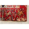 Image 6 : A WOOL HAND KNOTTED PICTORIAL RUG RUNNER.