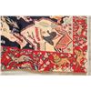 Image 7 : A WOOL HAND KNOTTED PICTORIAL RUG RUNNER.