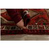 Image 12 : A WOOL HAND KNOTTED ARDEBIL RUG RUNNER.