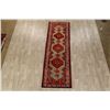 Image 2 : A WOOL HAND KNOTTED ARDEBIL RUG RUNNER.