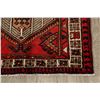 Image 6 : A WOOL HAND KNOTTED ARDEBIL RUG RUNNER.