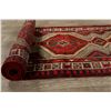Image 8 : A WOOL HAND KNOTTED ARDEBIL RUG RUNNER.
