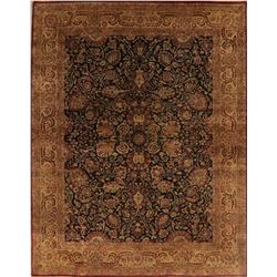 A WOOL HAND KNOTTED FLORAL ORIENTAL AREA RUG.