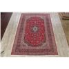 Image 2 : A WOOL HAND KNOTTED FLORAL ORIENTAL AREA RUG.