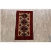 Image 2 : A WOOL HAND KNOTTED BALOUCH AREA RUG.