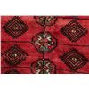 Image 8 : A WOOL HAND KNOTTED BALOUCH ORIENTAL AREA RUG.