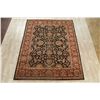 Image 2 : A WOOL HAND KNOTTED FLORAL ORIENTAL AREA RUG.