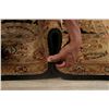 Image 12 : A WOOL HAND KNOTTED FLORAL ORIENTAL AREA RUG.