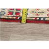 Image 10 : A WOOL HAND KNOTTED KAZAK ORIENTAL RUG.