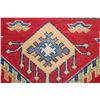 Image 4 : A WOOL HAND KNOTTED KAZAK ORIENTAL RUG.
