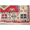 Image 5 : A WOOL HAND KNOTTED KAZAK ORIENTAL RUG.