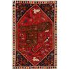 Image 1 : A WOOL HAND KNOTTED PICTORIAL AREA RUG.