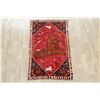 Image 3 : A WOOL HAND KNOTTED PICTORIAL AREA RUG.