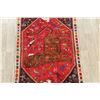 Image 4 : A WOOL HAND KNOTTED PICTORIAL AREA RUG.