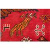 Image 8 : A WOOL HAND KNOTTED PICTORIAL AREA RUG.