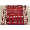 Image 3 : A WOOL HAND KNOTTED GABBEH ORIENTAL RUG.