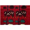 Image 7 : A WOOL HAND KNOTTED GABBEH ORIENTAL RUG.