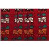 Image 8 : A WOOL HAND KNOTTED GABBEH ORIENTAL RUG.