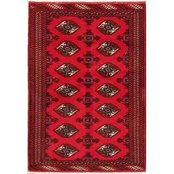 A WOOL HAND KNOTTED BALOUCH ORIENTAL AREA RUG.