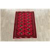 Image 2 : A WOOL HAND KNOTTED BALOUCH ORIENTAL AREA RUG.