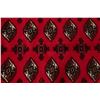 Image 8 : A WOOL HAND KNOTTED BALOUCH ORIENTAL AREA RUG.