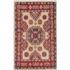 Image 1 : A WOOL HAND KNOTTED KAZAK ORIENTAL AREA RUG.