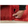 Image 12 : A WOOL HAND KNOTTED GABBEH AREA RUG.