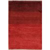 Image 1 : A WOOL HAND KNOTTED GABBEH AREA RUG.