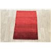 Image 2 : A WOOL HAND KNOTTED GABBEH AREA RUG.