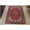 Image 2 : A WOOL HAND KNOTTED FLORAL ORIENTAL AREA RUG.