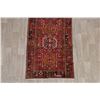 Image 3 : A WOOL HAND KNOTTED GHARAJEH ORIENTAL RUG RUNNER.