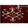 Image 9 : A WOOL HAND KNOTTED GHARAJEH ORIENTAL RUG RUNNER.