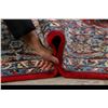 Image 12 : A WOOL HAND KNOTTED FLORAL ORIENTAL AREA RUG.