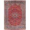 Image 1 : A WOOL HAND KNOTTED FLORAL ORIENTAL AREA RUG.