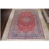Image 2 : A WOOL HAND KNOTTED FLORAL ORIENTAL AREA RUG.