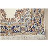 Image 5 : A WOOL HAND KNOTTED FLORAL MEDALLION AREA RUG.