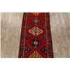 Image 3 : A WOOL HAND KNOTTED HERIZ ORIENTAL RUG RUNNER.
