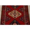 Image 4 : A WOOL HAND KNOTTED HERIZ ORIENTAL RUG RUNNER.