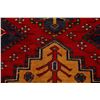 Image 7 : A WOOL HAND KNOTTED HERIZ ORIENTAL RUG RUNNER.
