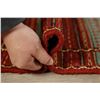 Image 12 : A WOVEN HAND KNOTTED ORIENTAL KILIM RUNNER.