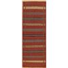 Image 1 : A WOVEN HAND KNOTTED ORIENTAL KILIM RUNNER.