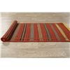Image 2 : A WOVEN HAND KNOTTED ORIENTAL KILIM RUNNER.