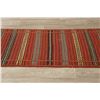Image 9 : A WOVEN HAND KNOTTED ORIENTAL KILIM RUNNER.
