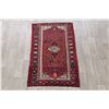 Image 2 : A WOOL HAND KNOTTED MALAYER ORIENTAL RUG.