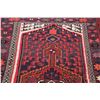 Image 8 : A WOOL HAND KNOTTED MALAYER ORIENTAL RUG.