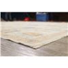 Image 11 : A WOOL HAND KNOTTED OUSHAK ORIENTAL AREA RUG.